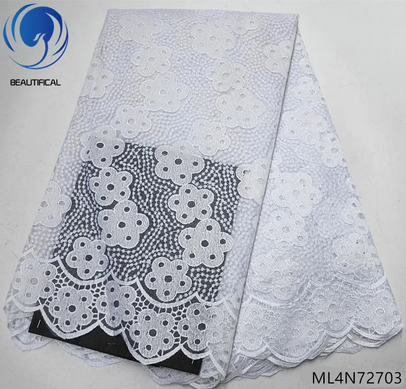 BEAUTIFICAL embroidery lace fabric white african lace fabric 2019 high quality lace for wedding dresses 5 yards/lot ML4N727
BEAUTIFICAL embroidery lace fabric white african lace fabric 2019 high quality lace for wedding dresses 5 yards/lot ML4N727