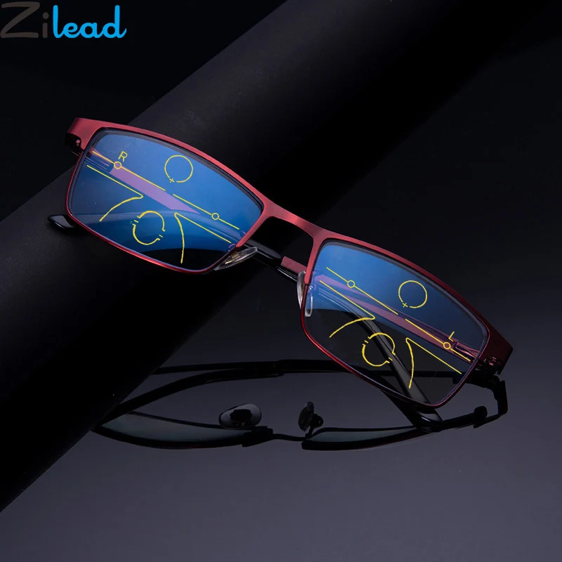 Zilead Anti Blue Light Multi Focus Reading Glasses For Men Business Progreesive Presbyopia Spectacles Eyeglasses+1.0 +4.0 Unisex
Zilead Anti Blue Light Multi Focus Reading Glasses For Men Business Progreesive Presbyopia Spectacles Eyeglasses+1.0 +4.0 Unisex