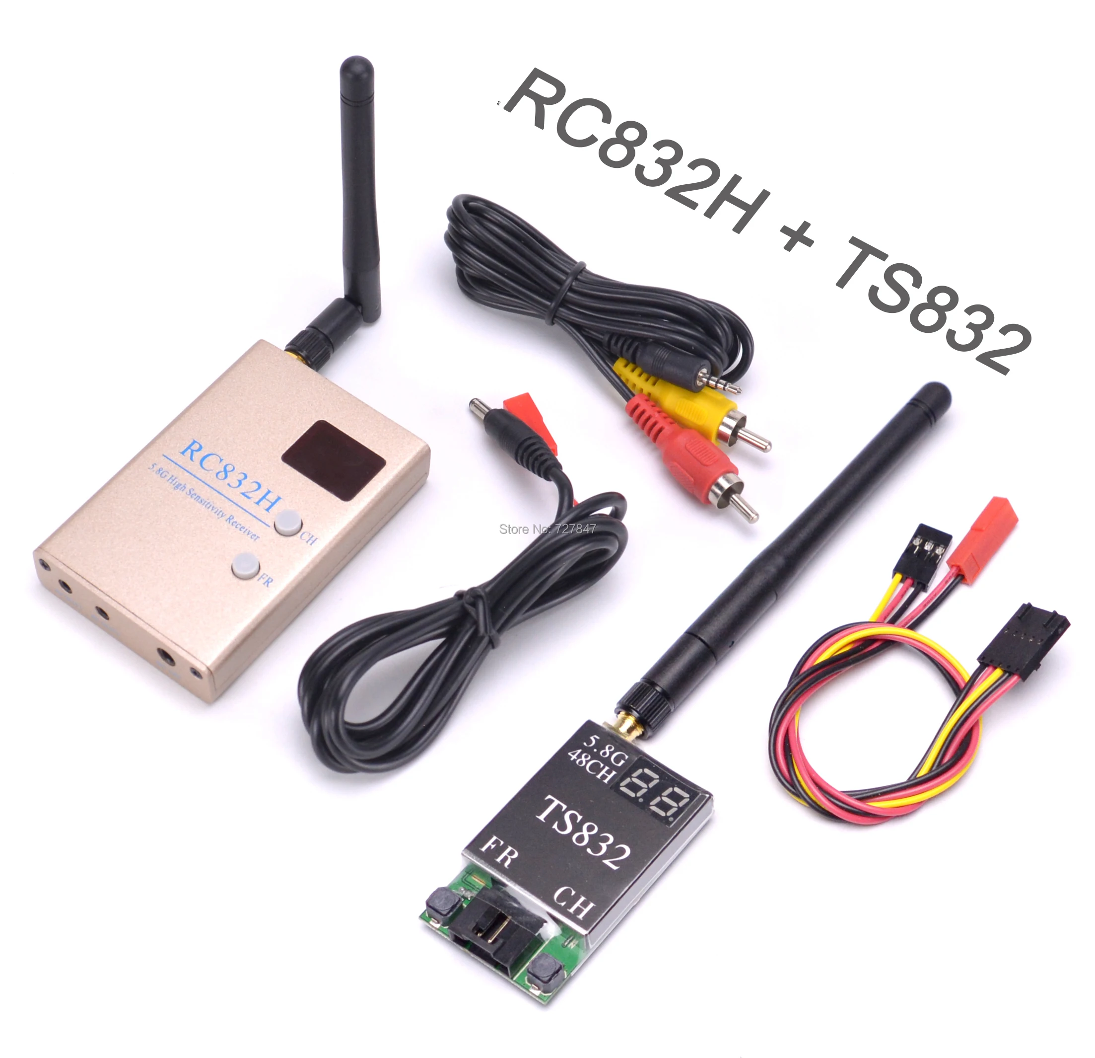 5.8G 600mw 5km Wireless AV Transmitter TS832 Receiver RC832 48ch for FPV Multicopter F450 S500 S550
5.8G 600mw 5km Wireless AV Transmitter TS832 Receiver RC832 48ch for FPV Multicopter F450 S500 S550