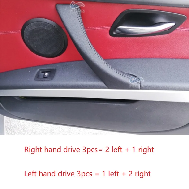 3PCS RHD / LHD Hand Sewing Microfiber Leather Right / Left Door Handle Pull Cover Trim For BMW 3 Series E90 E91 320 325 330 318
3PCS RHD / LHD Hand Sewing Microfiber Leather Right / Left Door Handle Pull Cover Trim For BMW 3 Series E90 E91 320 325 330 318