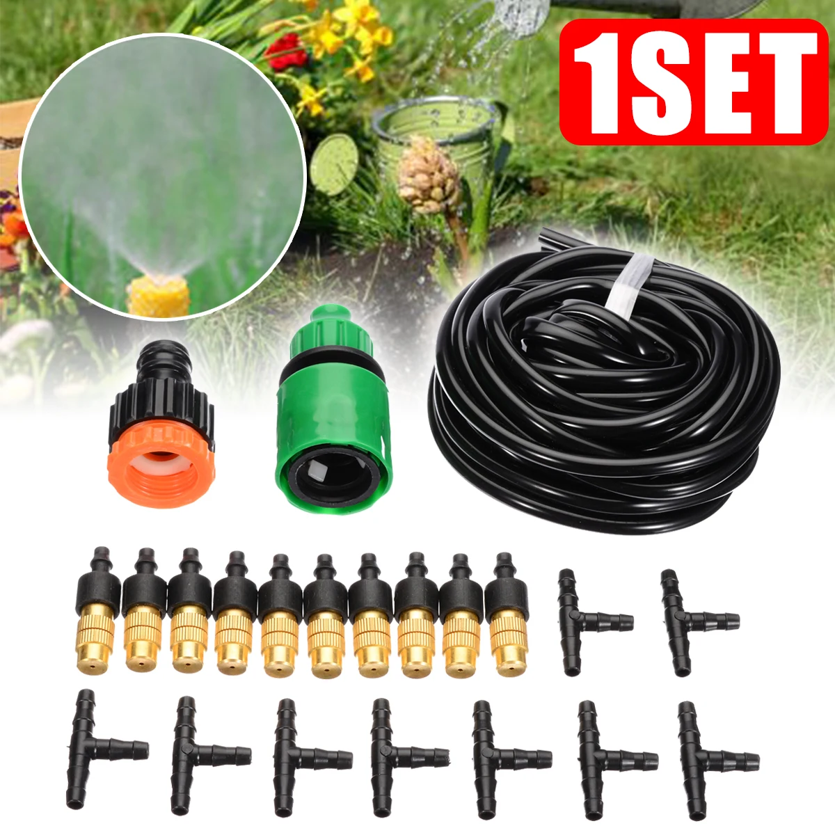 Mayitr 16ft Garden Misting Cooling System Patio Water Mister Sprinkler Mist Nozzle Sprinkler Water Kits System
Mayitr 16ft Garden Misting Cooling System Patio Water Mister Sprinkler Mist Nozzle Sprinkler Water Kits System
