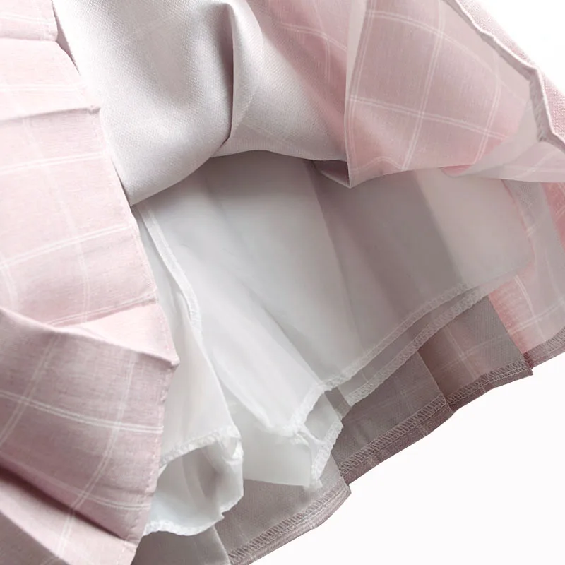 Five Colors High Waist A-Line Women Pleated Skirt Sweet Plaid Student Uniform Skirt Safety Pants Invisible Zipper Girls Skirts
Five Colors High Waist A-Line Women Pleated Skirt Sweet Plaid Student Uniform Skirt Safety Pants Invisible Zipper Girls Skirts