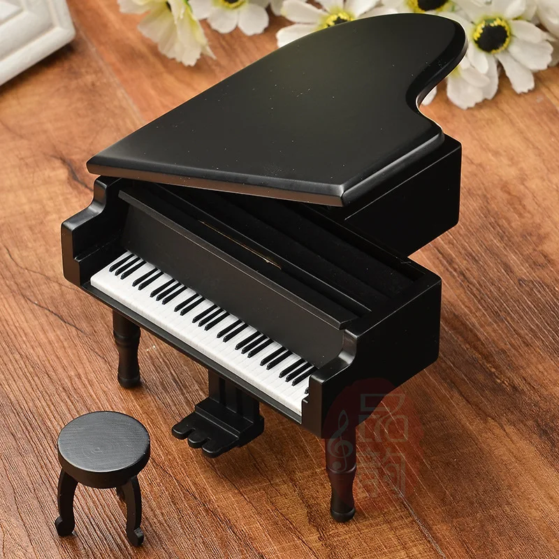 Home Adorn Wooden Music Box Creative Black Simulation PIANO MUSIC BOX Room decoration Hand Cranked Musical Box Girlfriends Gift
Home Adorn Wooden Music Box Creative Black Simulation PIANO MUSIC BOX Room decoration Hand Cranked Musical Box Girlfriends Gift
