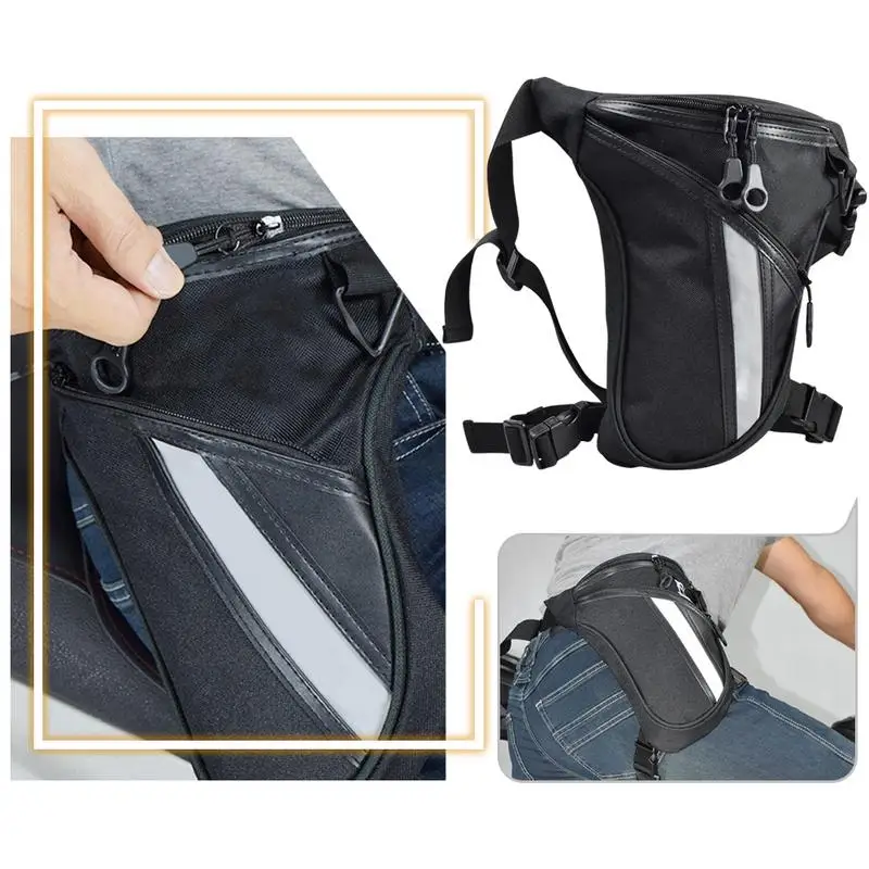 Motorcycle Leg Bag Waist Pack With Waterproof Cover Reflective Oxford Motorbike Storage Bag For Cycling Hiking Item Organizer
Motorcycle Leg Bag Waist Pack With Waterproof Cover Reflective Oxford Motorbike Storage Bag For Cycling Hiking Item Organizer