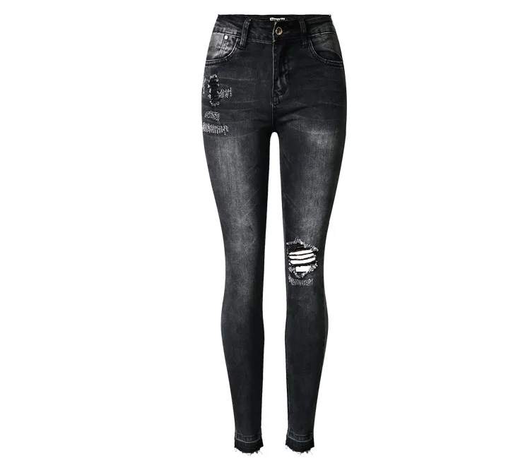 LIBERJOG Women Jeans Slim Stretch Black Denim Pants Female Holes Skinny Nine Part Pencil Pants Solid Vintage Tassels Spring
LIBERJOG Women Jeans Slim Stretch Black Denim Pants Female Holes Skinny Nine Part Pencil Pants Solid Vintage Tassels Spring
