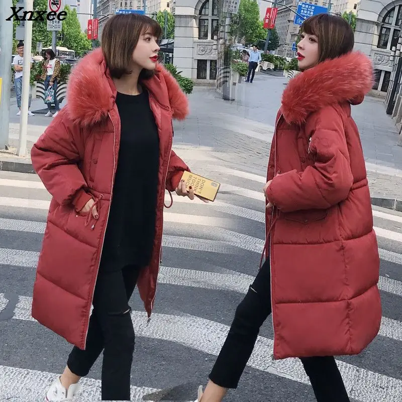 2018 Winter Women Hooded Coat Fur Collar Thicken Warm Long Jacket Female Plus Size Outerwear Parka Ladies Chaqueta Feminino
2018 Winter Women Hooded Coat Fur Collar Thicken Warm Long Jacket Female Plus Size Outerwear Parka Ladies Chaqueta Feminino