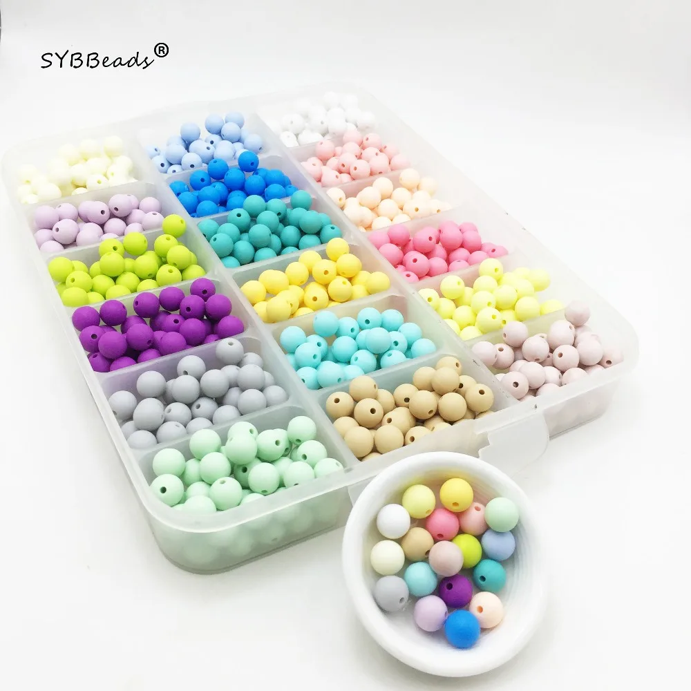 Силиконовые бусины SYBBeads 100 шт./лот Детские Прорезыватели для зубов силиконовые