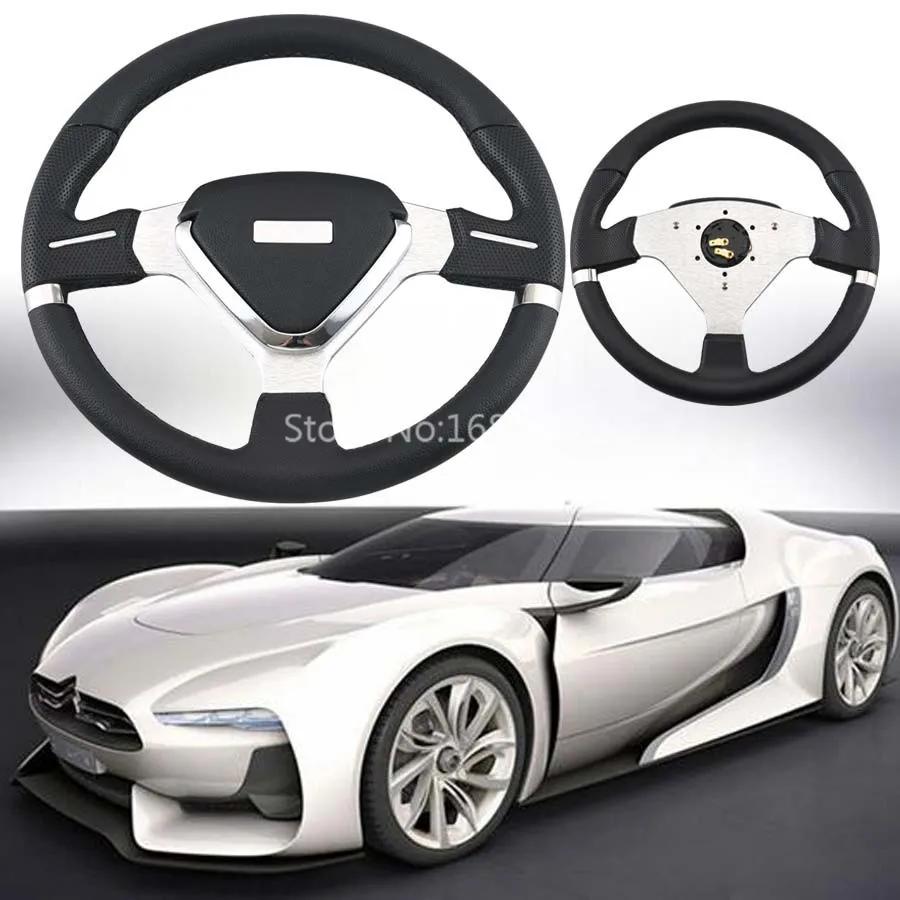 Black 350mm 14'' Black PU Leather Black Stitch Line Steering Wheel Universal Comfortable touch Smart look
Black 350mm 14'' Black PU Leather Black Stitch Line Steering Wheel Universal Comfortable touch Smart look