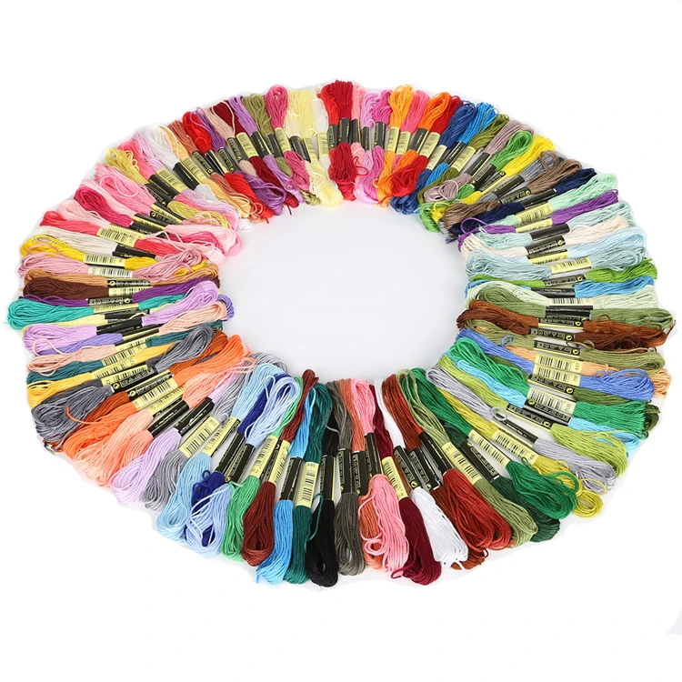 100pcs/bag Mixed Color Cotton Sewing Skeins Cross Stitch Embroidery Thread 7.5m Each Floss Kit DIY Sewing Accessories Tools
100pcs/bag Mixed Color Cotton Sewing Skeins Cross Stitch Embroidery Thread 7.5m Each Floss Kit DIY Sewing Accessories Tools