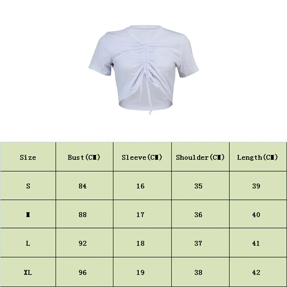 2019 New Style Fashion Hot Women's Summer Solid Short Sleeve Bandage Crop O Neck Tops Casual Short Tops Blouse
2019 New Style Fashion Hot Women's Summer Solid Short Sleeve Bandage Crop O Neck Tops Casual Short Tops Blouse
