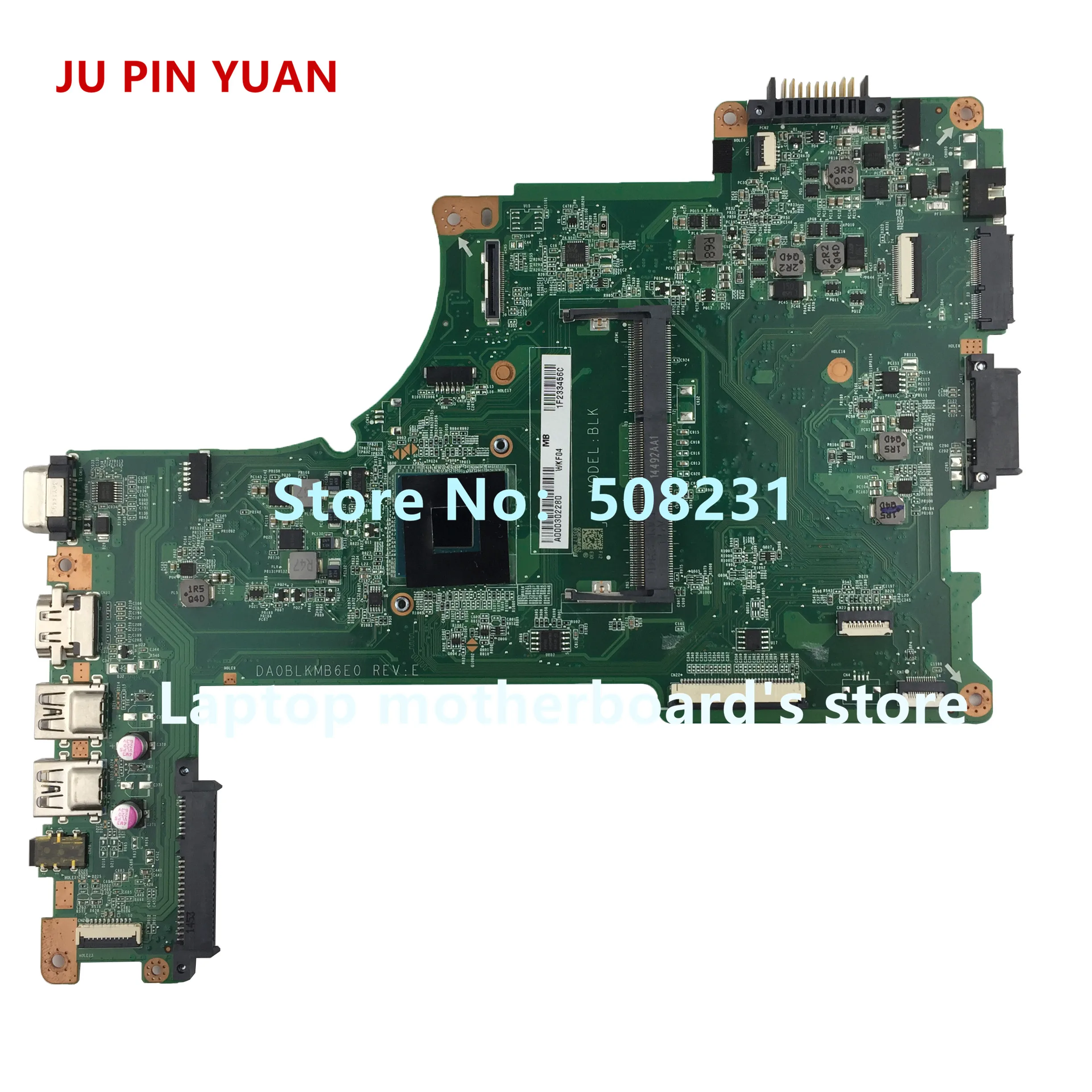 Ju pin yuan A000302280 DA0BLKMB6E0 материнская плата для Toshiba Satellite L50 L50-B L55 L55-B материнская плата для ноутбука полностью протестирована
Ju pin yuan A000302280 DA0BLKMB6E0 материнская плата для Toshiba Satellite L50 L50-B L55 L55-B материнская плата для ноутбука полностью протестирована