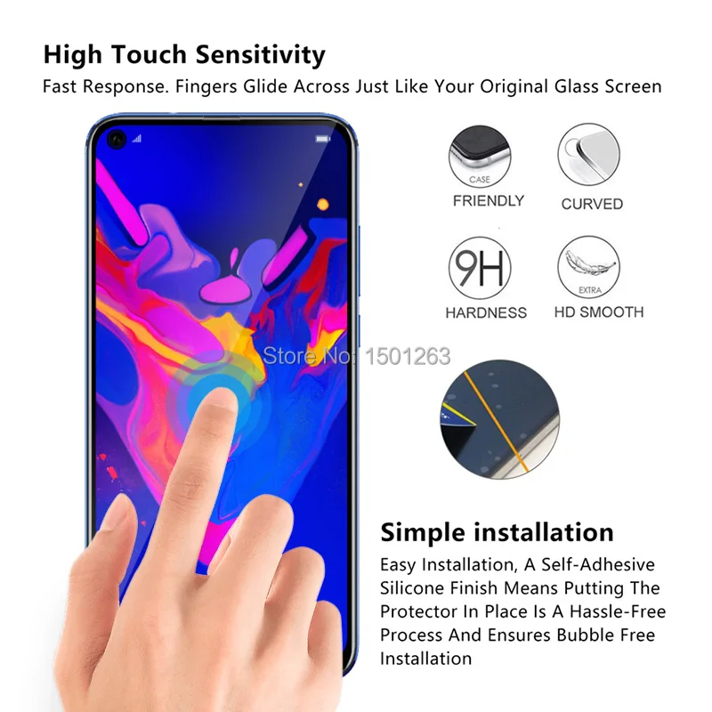 9H полное покрытие из закаленного стекла для huawei Honor 8A 8C 8X 7A Pro 7C 10 10i Play View 20 P Smart Y7 Y6