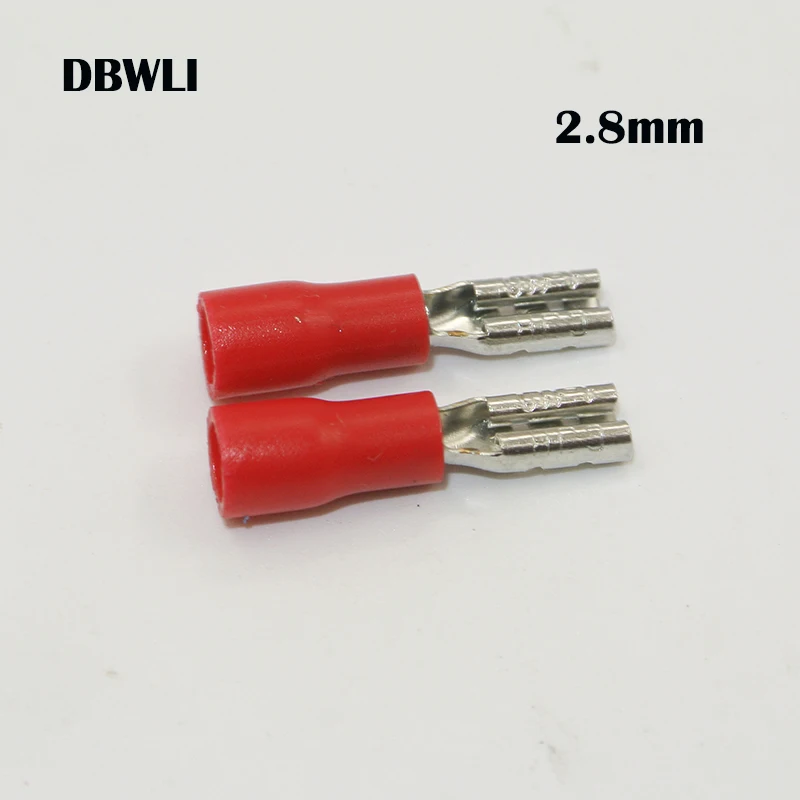 1000 pcs 2.8mm Red FEMALE INSULATED ELECTRICAL SPADE CONNECTOR TERMINALS,WIRING,CRIMP 22-16 AWG
1000 pcs 2.8mm Red FEMALE INSULATED ELECTRICAL SPADE CONNECTOR TERMINALS,WIRING,CRIMP 22-16 AWG