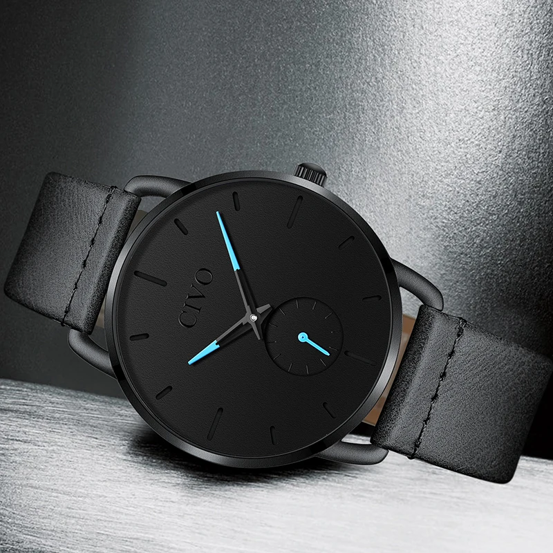 CIVO New Fashion Reloj Hombre Quartz Watch Luminous Hands Waterproof Wristswatch Men Leather Sport Watch Men Erkek Kol Saati
CIVO New Fashion Reloj Hombre Quartz Watch Luminous Hands Waterproof Wristswatch Men Leather Sport Watch Men Erkek Kol Saati