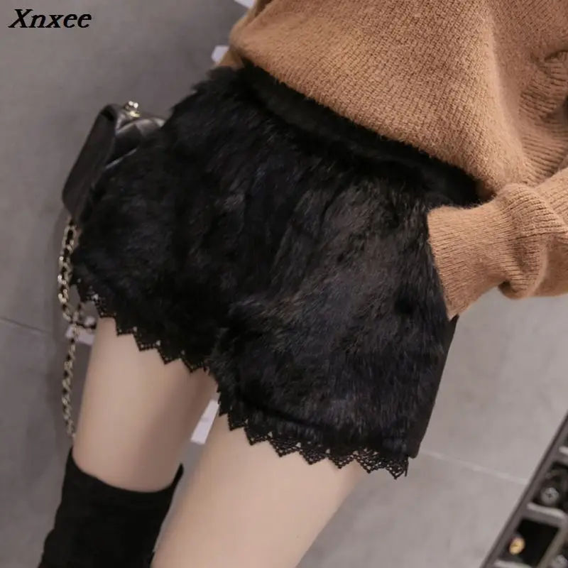 Xnxee 2020 new high street real rabbit fur shorts winter thermal wool short trousers fashion lace patchwork black short pants
Xnxee 2020 new high street real rabbit fur shorts winter thermal wool short trousers fashion lace patchwork black short pants