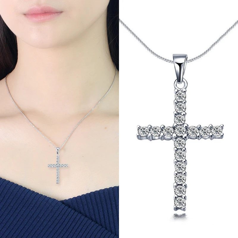 New Women's Jewelry Hot Sale Necklace Cross Pendant Long Crystal Sweater Necklace Women's Accessorie
New Women's Jewelry Hot Sale Necklace Cross Pendant Long Crystal Sweater Necklace Women's Accessorie