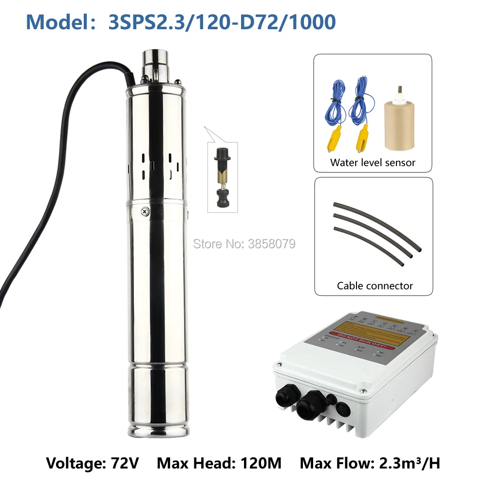 solar borehole pumps bore well submersible solar pumps water well pump for irrigation bomba solar 3SPS2.3/120-D72/1000
solar borehole pumps bore well submersible solar pumps water well pump for irrigation bomba solar 3SPS2.3/120-D72/1000