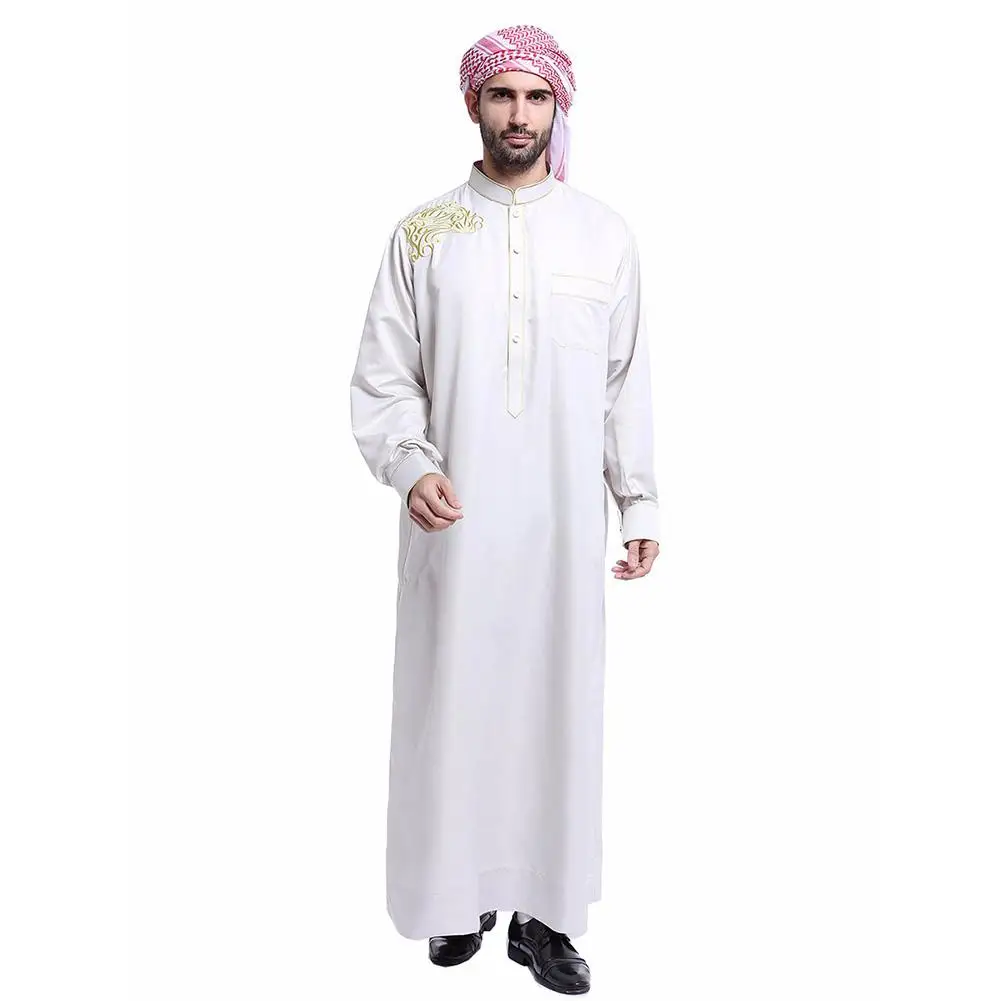 MISSKY Arab Muslim Clothing for Men Arab Male People Dress Thobe Arabic Islamic Abayas Dress Indian Mens Kaftan Robe
MISSKY Arab Muslim Clothing for Men Arab Male People Dress Thobe Arabic Islamic Abayas Dress Indian Mens Kaftan Robe