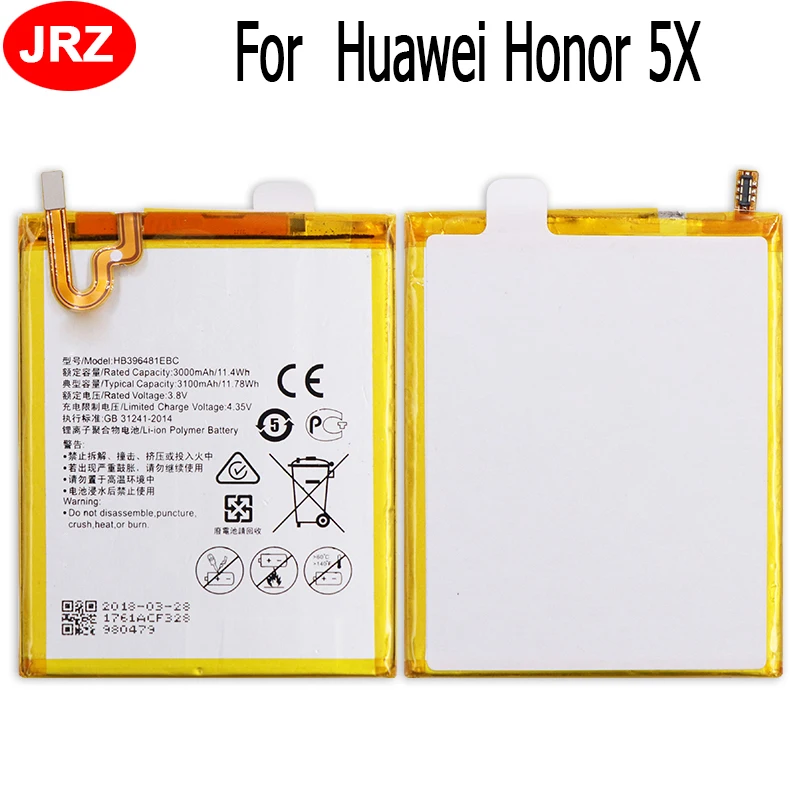 Аккумулятор HB396481EBC на 3100 мАч для Huawei Honor 5X / Ascend G7 Plus / G8/G8X, Аккумулятор AKKU
Аккумулятор HB396481EBC на 3100 мАч для Huawei Honor 5X / Ascend G7 Plus / G8/G8X, Аккумулятор AKKU