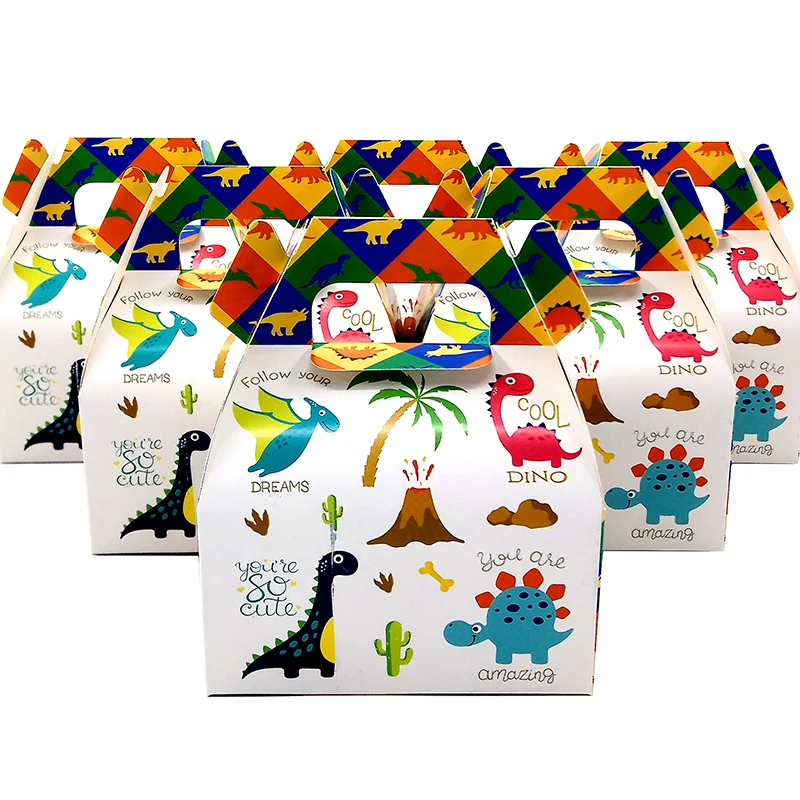 24pcs/Lot Candy Box Cake Gift Bags For Kids New Dinosaur Dino Theme Party Baby Shower Decoration Favor Supplies
24pcs/Lot Candy Box Cake Gift Bags For Kids New Dinosaur Dino Theme Party Baby Shower Decoration Favor Supplies