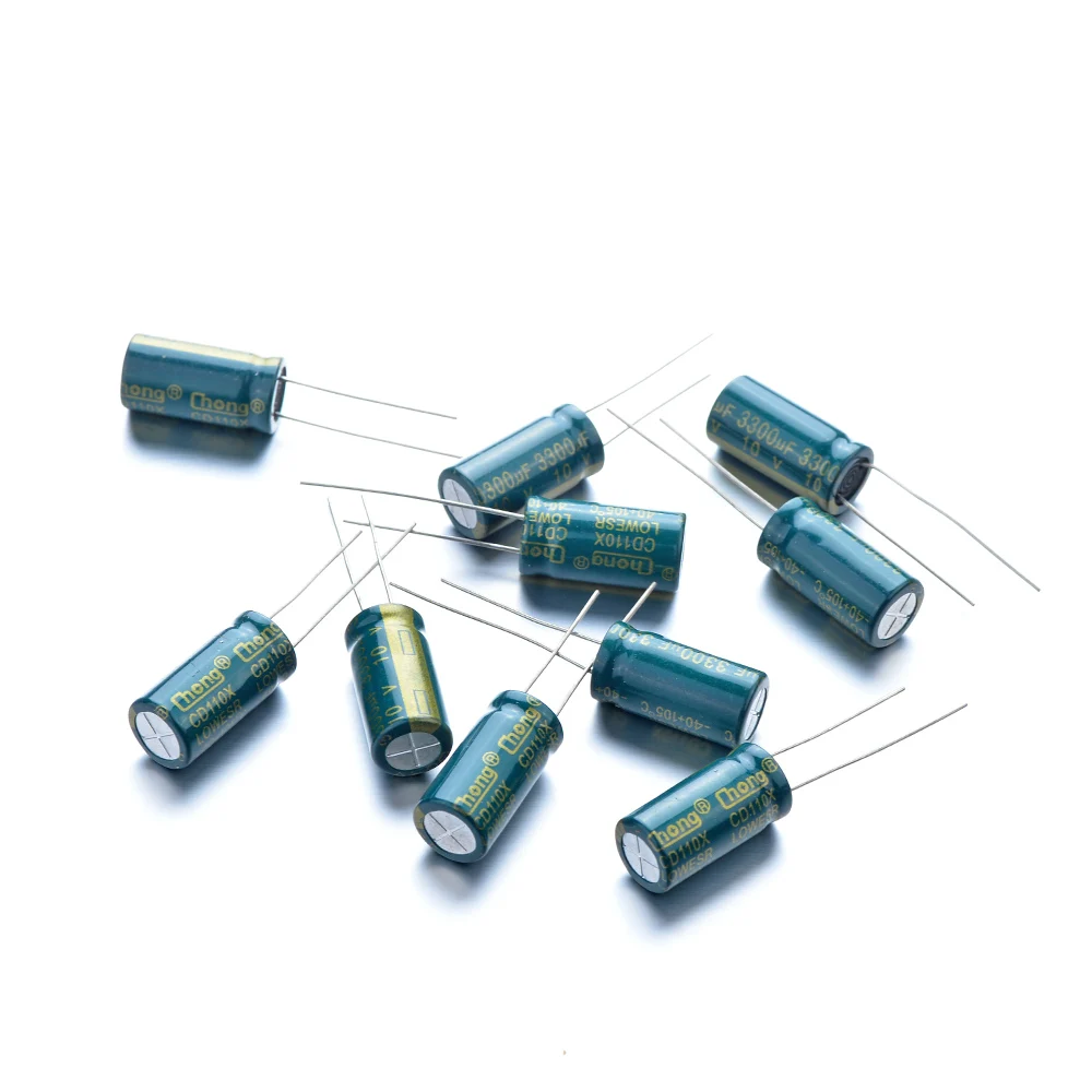 10pcs/Lot 2 Pins High Frequency Low-impedance 10V 3300uF Electrolytic Capacitor for Shunt-wound Elements in AC Circuits
10pcs/Lot 2 Pins High Frequency Low-impedance 10V 3300uF Electrolytic Capacitor for Shunt-wound Elements in AC Circuits