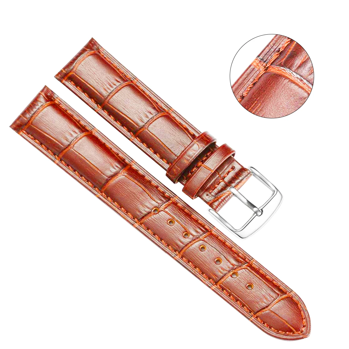 Wrist Watch Band Replacement Strap Wristwatch Accessories for Women Men Watches Leather 18/19/20/21/22/24 mm | Наручные часы