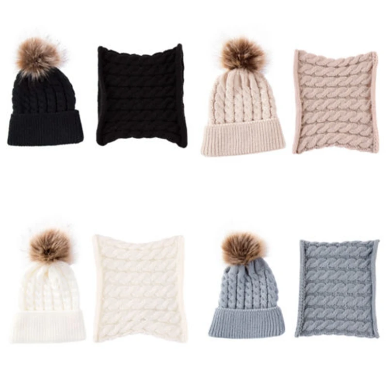 New Kids Baby Boys and Girls Warm Winter Knit Beanie Fur Pom Pom Hat Crochet Ski Cap and Scarf Casual
New Kids Baby Boys and Girls Warm Winter Knit Beanie Fur Pom Pom Hat Crochet Ski Cap and Scarf Casual