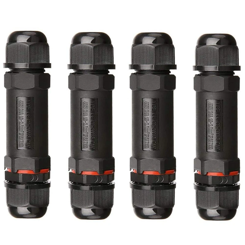 BMBY-Waterproof Junction Box Outdoor Cable Connector - 4-Pack IP68 Connector External Sleeve Couple
BMBY-Waterproof Junction Box Outdoor Cable Connector - 4-Pack IP68 Connector External Sleeve Couple