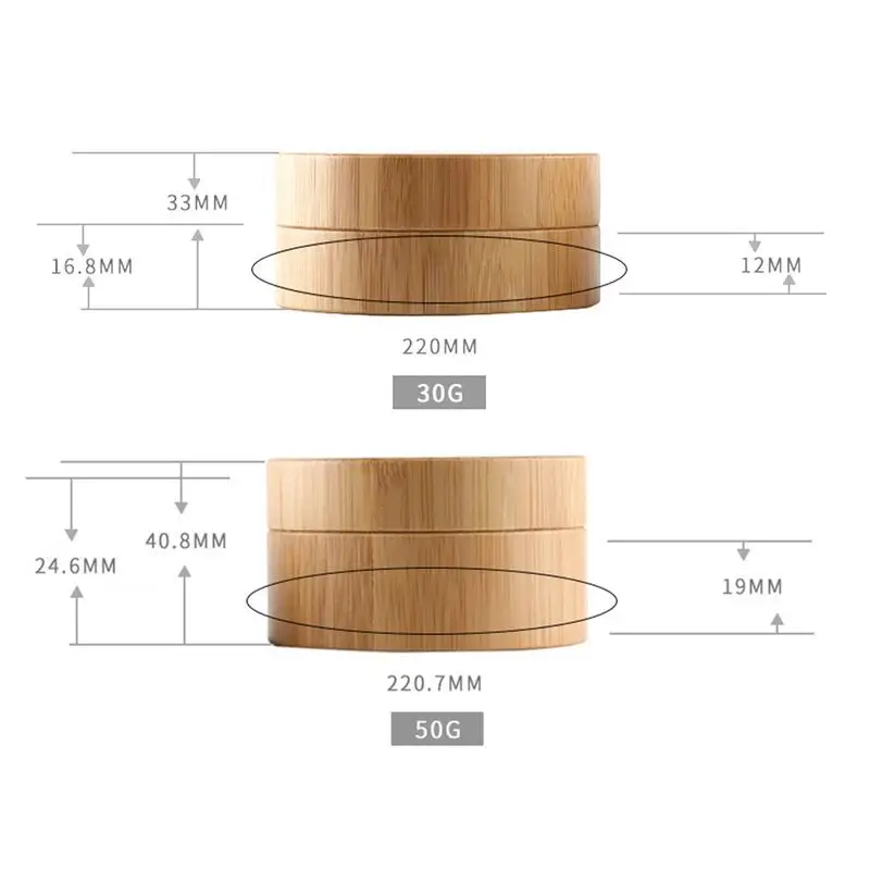 1pcs Sub-Bottling Portable Bamboo Boxes Shatter-Resistant Sub-Bottling Box For Face Cream And Cosmetics 30g/50g
1pcs Sub-Bottling Portable Bamboo Boxes Shatter-Resistant Sub-Bottling Box For Face Cream And Cosmetics 30g/50g