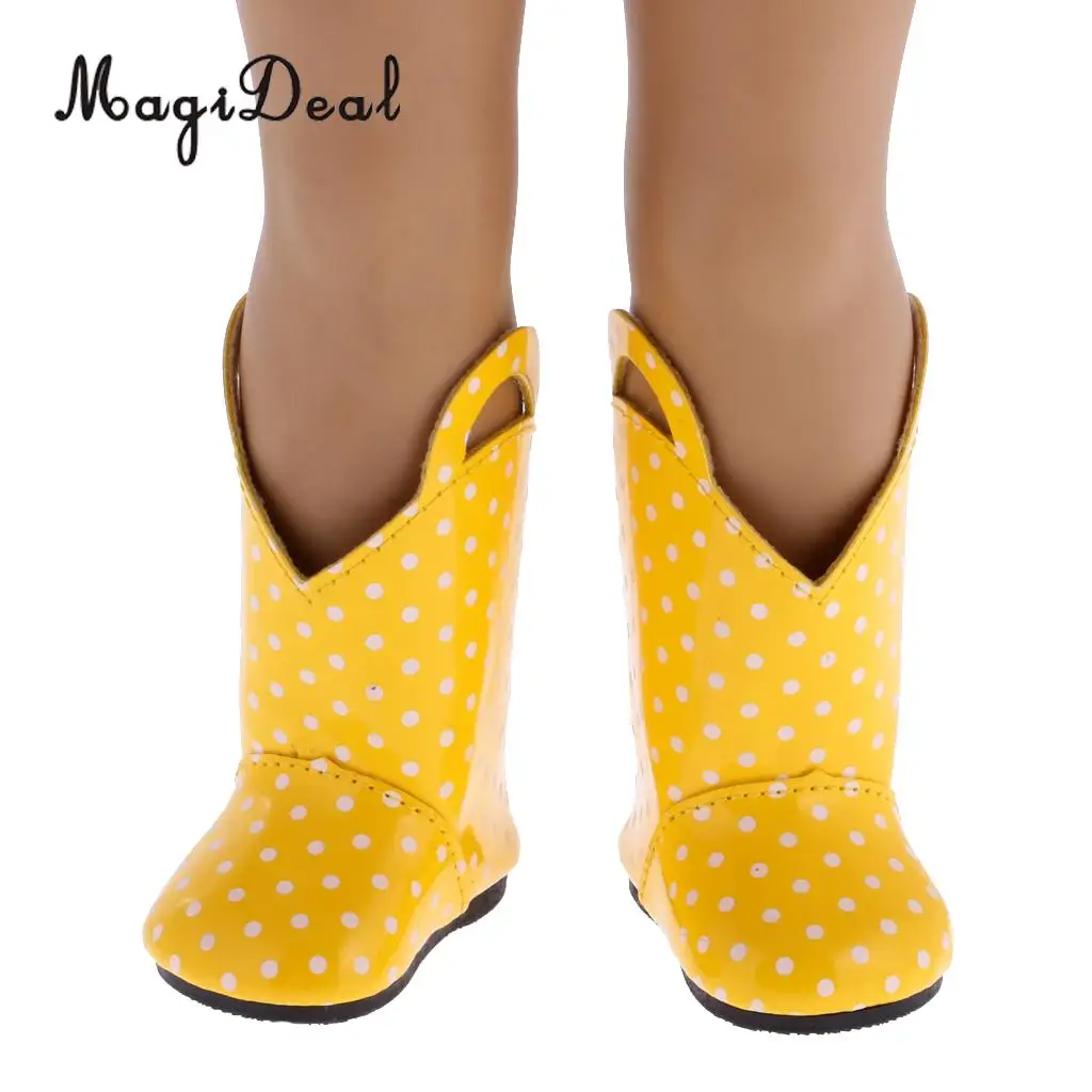1 Pair Yellow Dots Zipper Back Boots Shoes for 14 Inch American Wellie Wisher Doll Daily Wear Party Fashion Accs 50mm
1 Pair Yellow Dots Zipper Back Boots Shoes for 14 Inch American Wellie Wisher Doll Daily Wear Party Fashion Accs 50mm