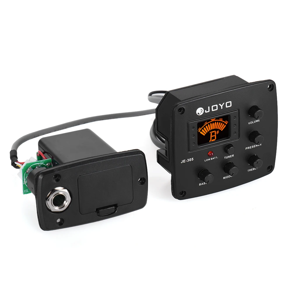 JOYO JE-305 Акустическая гитара пьезо звукосниматель предусилитель 4-полосный эквалайзер тюнер Система с ЖК-дисплеем
JOYO JE-305 Акустическая гитара пьезо звукосниматель предусилитель 4-полосный эквалайзер тюнер Система с ЖК-дисплеем