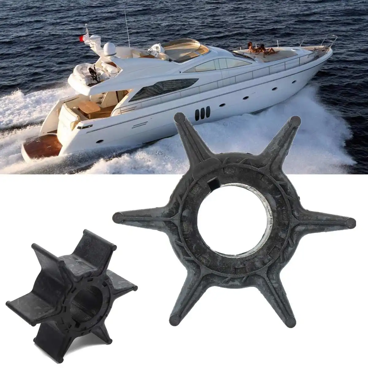 Рабочее колесо водяного насоса 6H4-44352-01 676-44352-01 для подвесных лодок Yamaha (25/30/40/50HP) Sierra 18-3068 2/4, 6 лопастей, резина
Рабочее колесо водяного насоса 6H4-44352-01 676-44352-01 для подвесных лодок Yamaha (25/30/40/50HP) Sierra 18-3068 2/4, 6 лопастей, резина