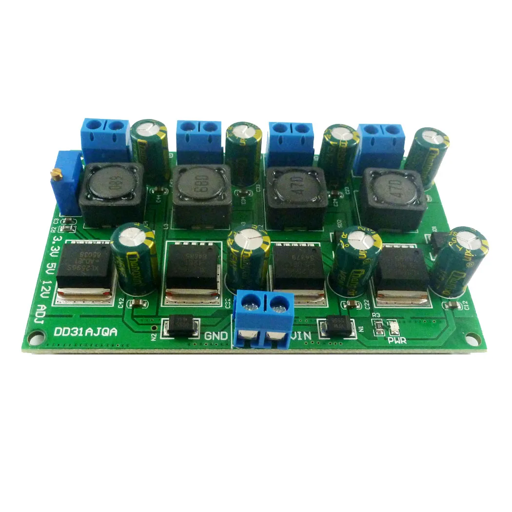 3A 4 CH Multiple Switching Power Supply Module 3.3V 5V 12V ADJ Adjustable Output DC DC Step-Down Buck Converter Board
3A 4 CH Multiple Switching Power Supply Module 3.3V 5V 12V ADJ Adjustable Output DC DC Step-Down Buck Converter Board