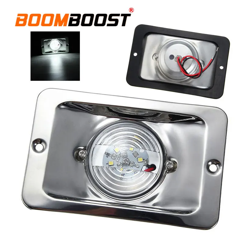 1 Pcs 12V Waterproof Stainless Steel Navigation Lamp Transom Ship Lights White LED Square Light for Marine Boat Ship
1 Pcs 12V Waterproof Stainless Steel Navigation Lamp Transom Ship Lights White LED Square Light for Marine Boat Ship