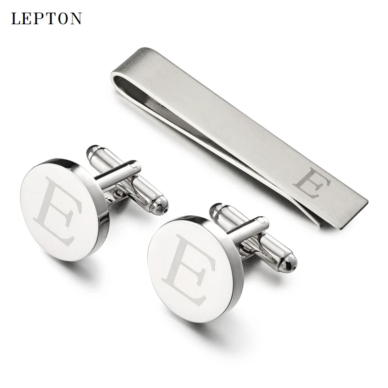 Lepton Letters Cufflinks & Tie Clips Set Silver Color Letters Of An Alphabet E Cufflinks For Mens Shirt Cuffs Cufflink Gemelos
Lepton Letters Cufflinks & Tie Clips Set Silver Color Letters Of An Alphabet E Cufflinks For Mens Shirt Cuffs Cufflink Gemelos