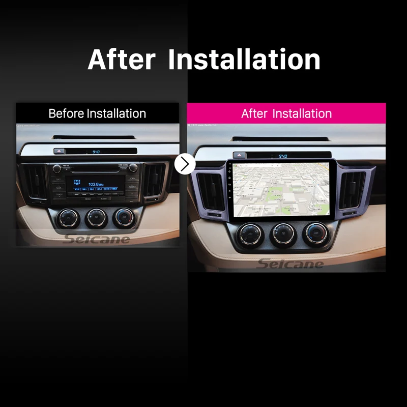 Seicane GPS Car Radio Multimedia Player For 2013 2014-2016 Toyota RAV4 10.1" 2Din Android 8.1 Head Unit Support Backup Camera
Seicane GPS Car Radio Multimedia Player For 2013 2014-2016 Toyota RAV4 10.1" 2Din Android 8.1 Head Unit Support Backup Camera