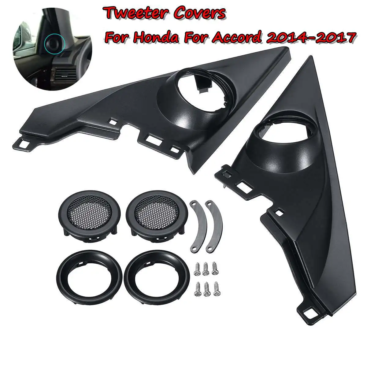 1.5'' Pair Front Pillar Althorn Tweeter Covers Car Tweeter Refitting Speaker Boxes Mounts For Honda for Accord 2014-2016 2017
1.5'' Pair Front Pillar Althorn Tweeter Covers Car Tweeter Refitting Speaker Boxes Mounts For Honda for Accord 2014-2016 2017