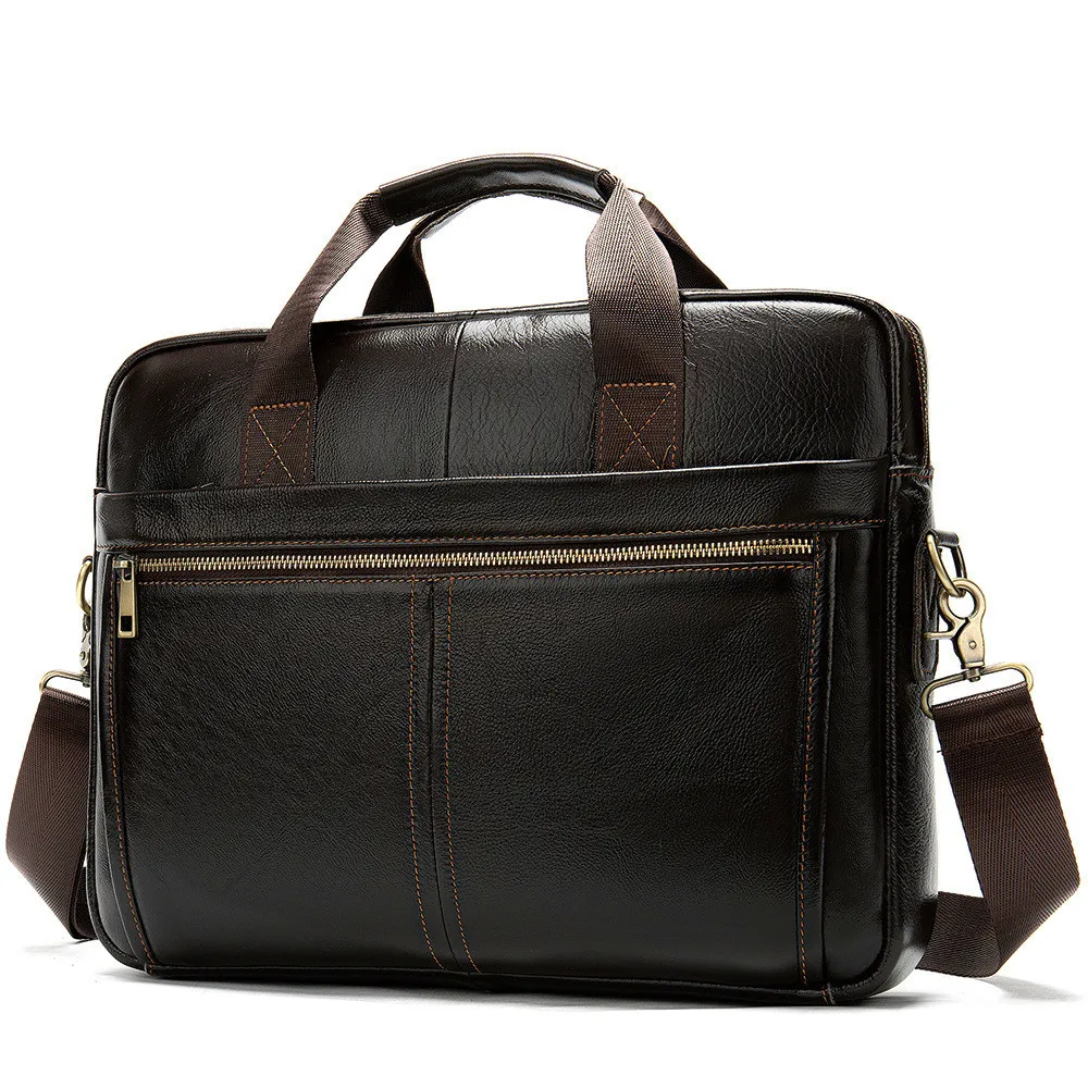 Fashoin Genuine Leather Briefcase Men Handbags Latop Mens Shoulder Bag Luxury Male Business Bags High Quality Mens Messenger Bag
Fashoin Genuine Leather Briefcase Men Handbags Latop Mens Shoulder Bag Luxury Male Business Bags High Quality Mens Messenger Bag