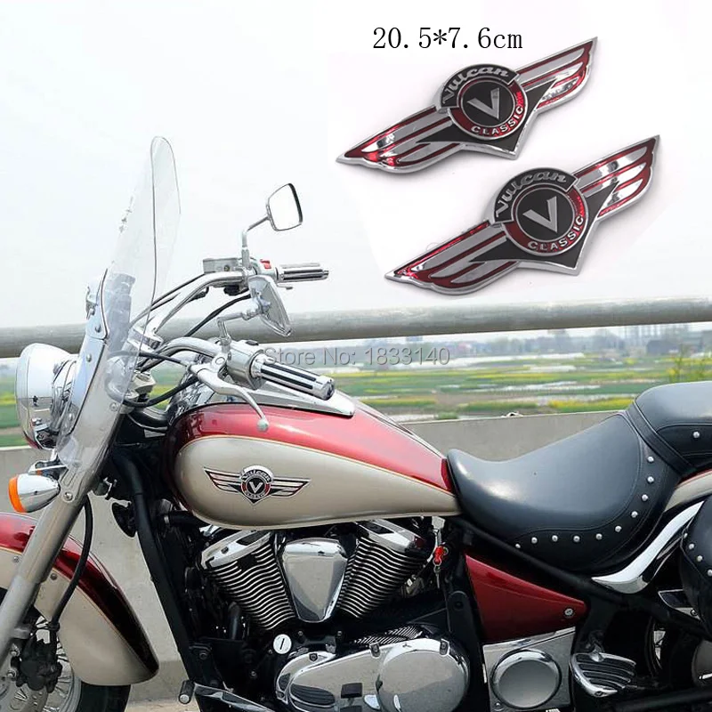 Аксессуары для мотоциклов эмблема топливного бака значок наклейки 3D Kawasaki Vulcan