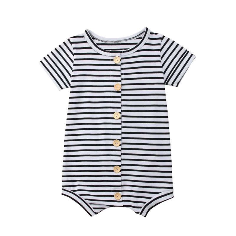 2019 0-24M Newborn Baby Boys Girls Toddler Romper Jumpsuit Stripe Short Sleeve Fashion Outfits Summer Cotton
2019 0-24M Newborn Baby Boys Girls Toddler Romper Jumpsuit Stripe Short Sleeve Fashion Outfits Summer Cotton