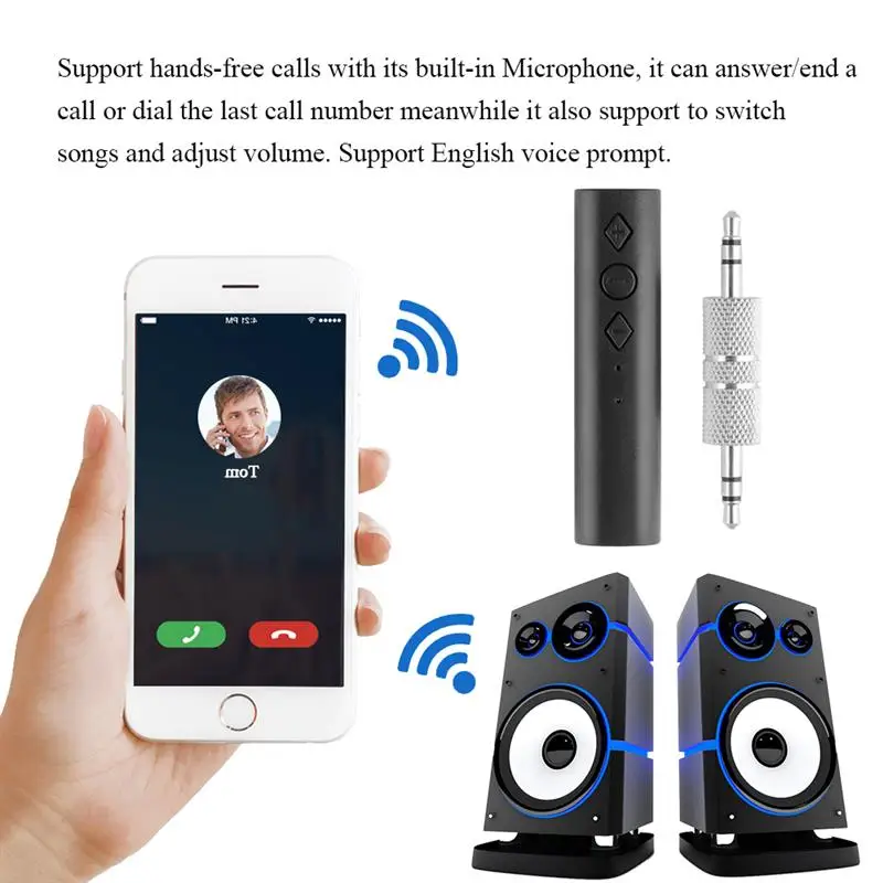 Мини комплект беспроводной связи Bluetooth для автомобиля аудио приемник адаптер AUX с