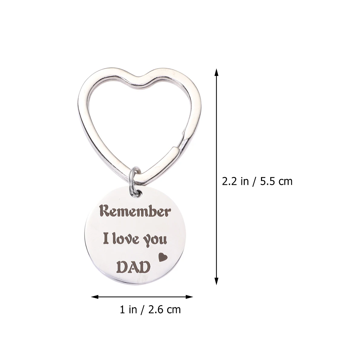 1pc Father'S Day Gifts Hanging Keyring KeyChain For Father Dad Mom Keyrings Drop Key Ring Chain Men Male Man | Автомобили и
