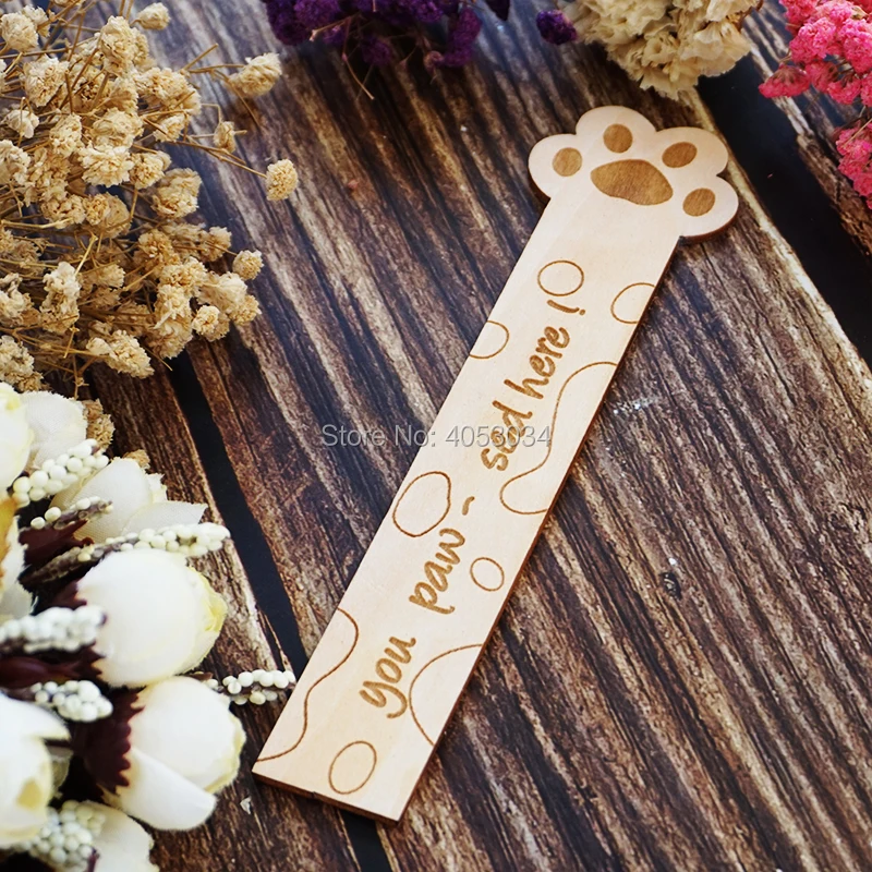 Wooden Bookmark Cat lover Dog lover - Pun - Paw Print 'You Paw-sed here' Cat Dog Animal Bookmark Bookworm gift Funny Bookmark
Wooden Bookmark Cat lover Dog lover - Pun - Paw Print 'You Paw-sed here' Cat Dog Animal Bookmark Bookworm gift Funny Bookmark