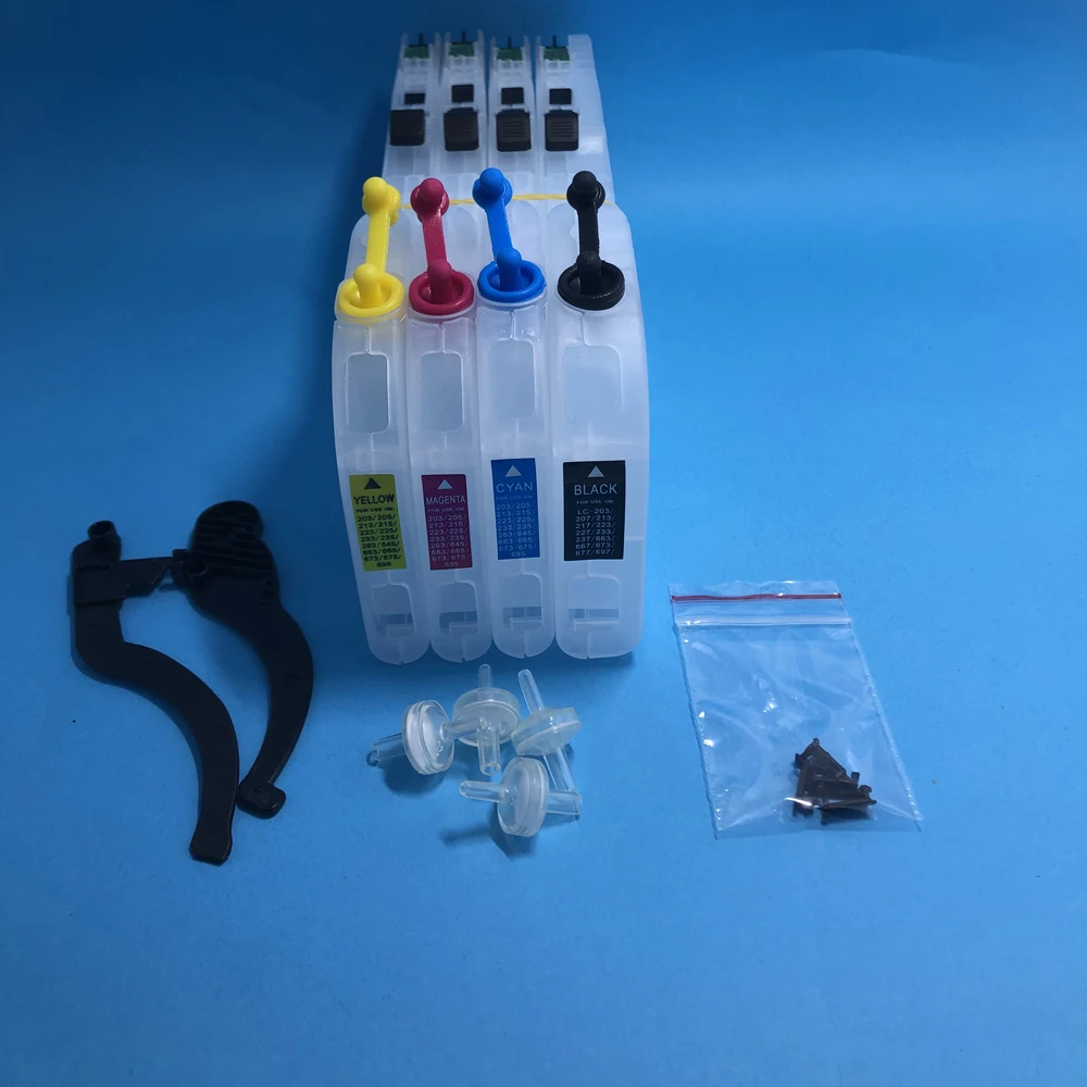 Refillable ink cartridge LC217 LC215 for Brother DCP-J4220N-B/W MFC-J4720N DCP-J4225N-W/B MFC-J4725N MFC-J5620CDW
Refillable ink cartridge LC217 LC215 for Brother DCP-J4220N-B/W MFC-J4720N DCP-J4225N-W/B MFC-J4725N MFC-J5620CDW