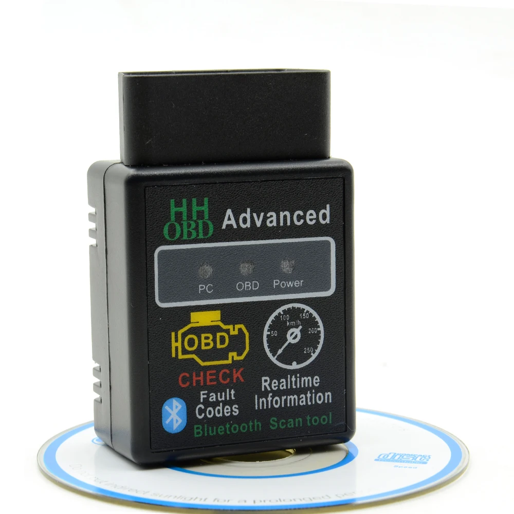 Диагностический сканер HH OBD ELM327 Bluetooth инструмент для диагностики двигателя