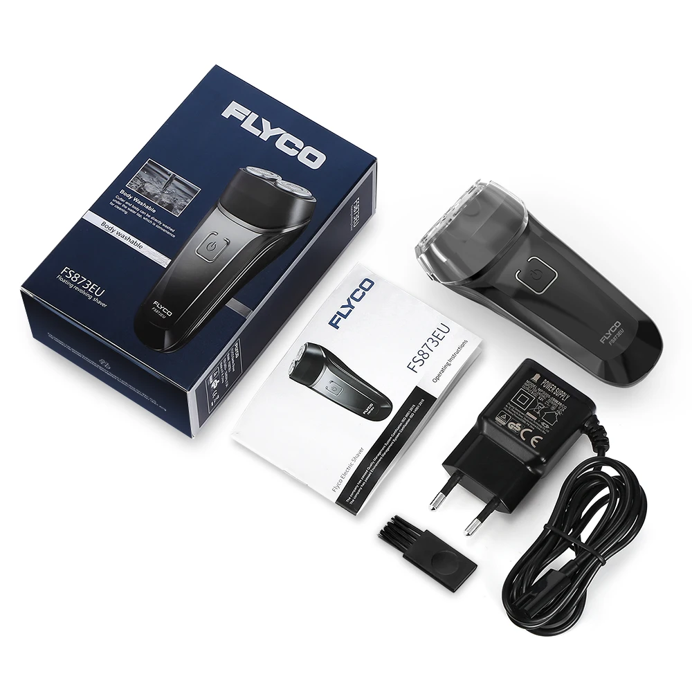FLYCO FS873 Rechargeable Electric Shaver Razor For Men Washable Beard Trimmer 100V - 240V Safe Face Care Shaving Machine
FLYCO FS873 Rechargeable Electric Shaver Razor For Men Washable Beard Trimmer 100V - 240V Safe Face Care Shaving Machine