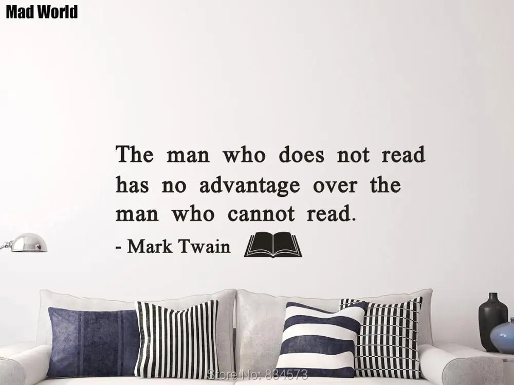 The Man Who Does Not Read Home Office Classroom Wall Art Stickers Wall Decals Home DIY Decoration Removable Decor Wall Stickers
The Man Who Does Not Read Home Office Classroom Wall Art Stickers Wall Decals Home DIY Decoration Removable Decor Wall Stickers