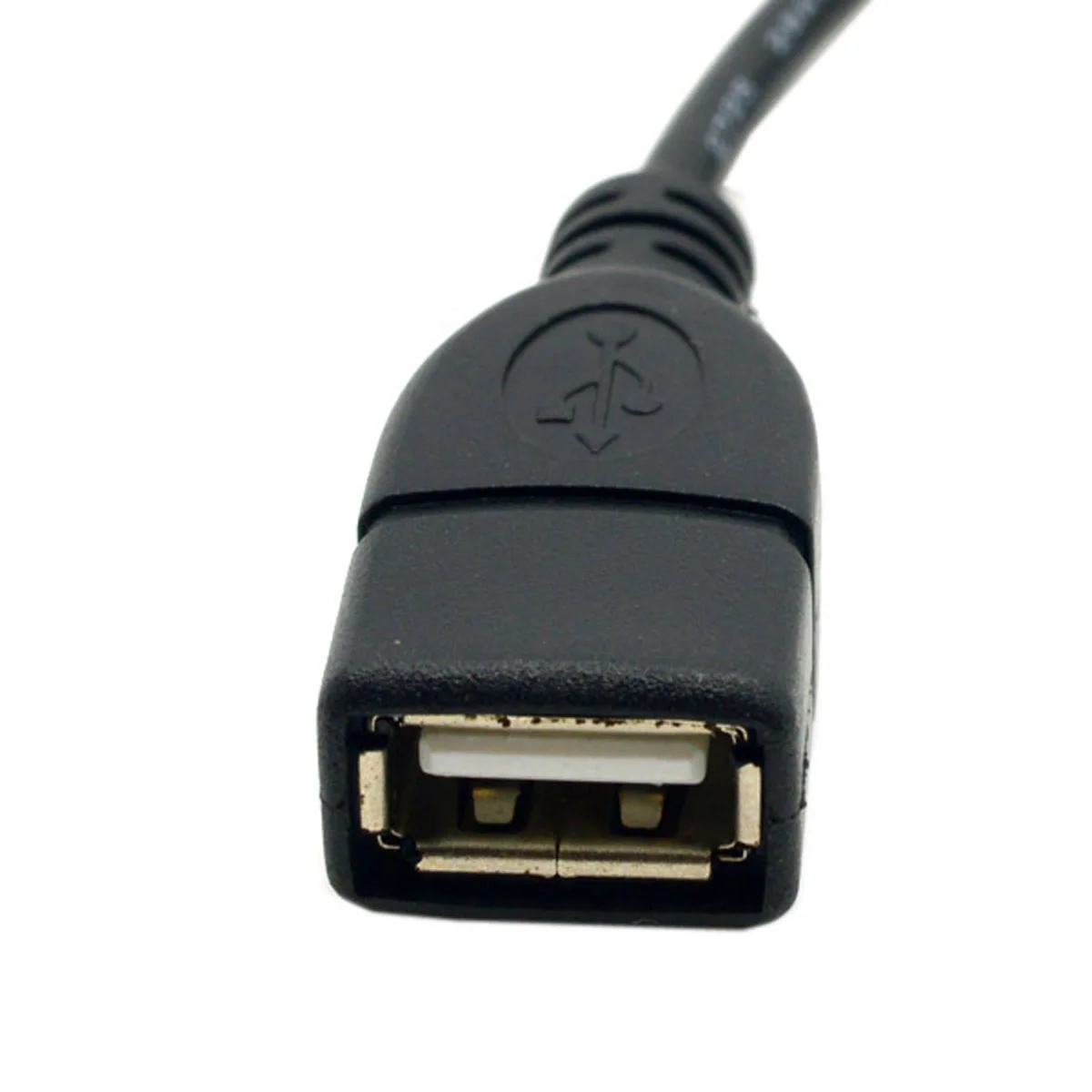 

CYDZ USB 2.0 A Female OTG to Left Angled 90 Degree Mini B 5PIN Male Cable 10cm