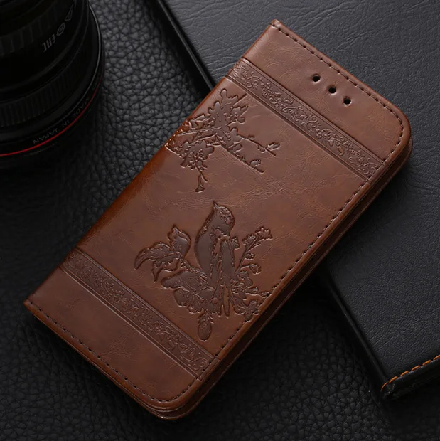 AMMYKI Excellent design Inside collect Flip leather Free Bird Retro phone back cover 5.5ɿor doogee bl5000 case | Мобильные