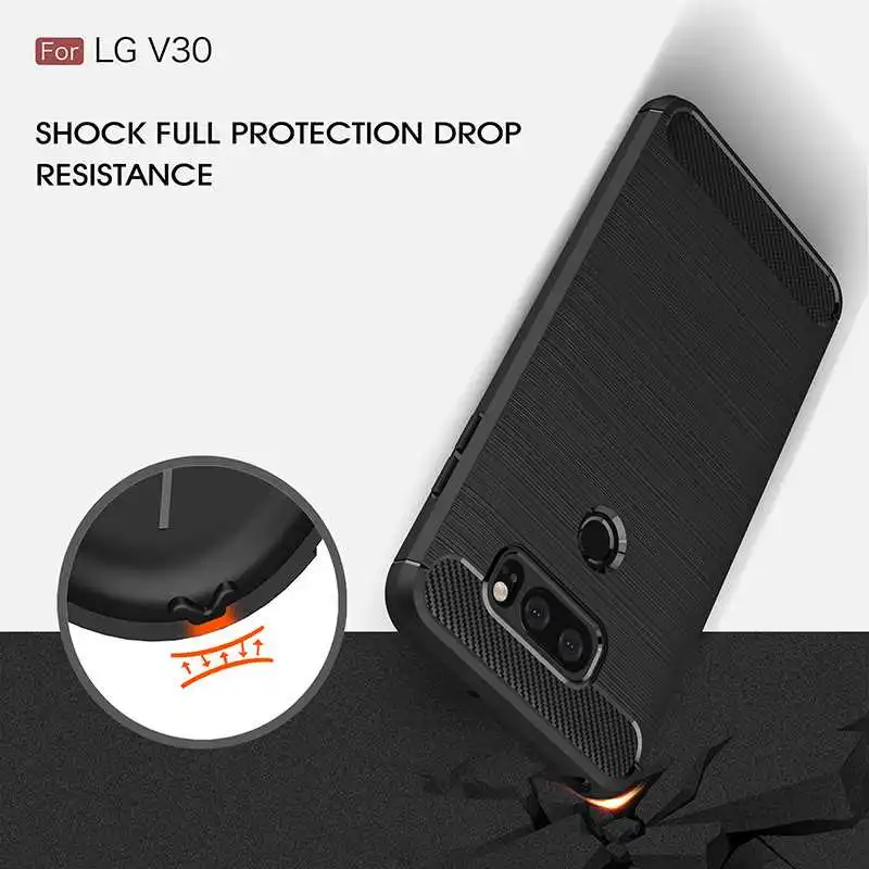 Mokoemi модный противоударный мягкий силиконовый чехол 6 0 дюйма для LG V30 сотового